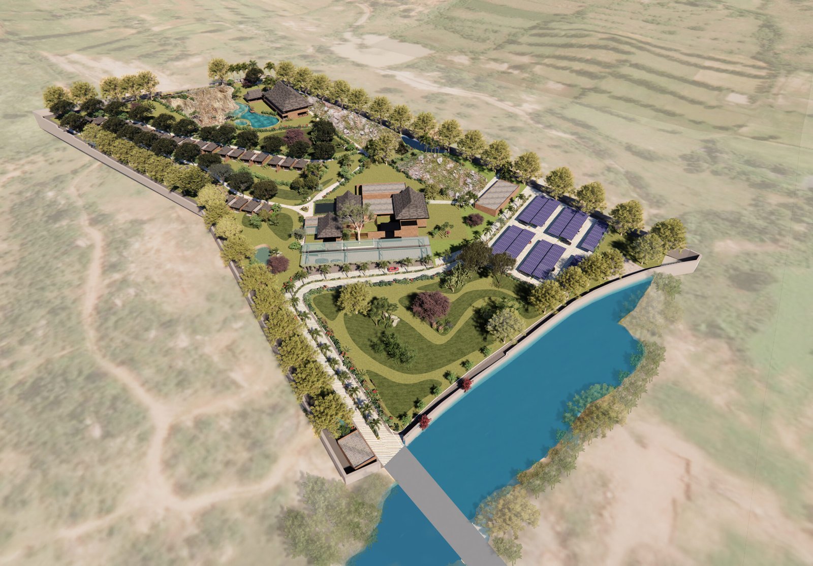 Tropical Paradise 2 C1V1 Aerial Front View 01 scaled