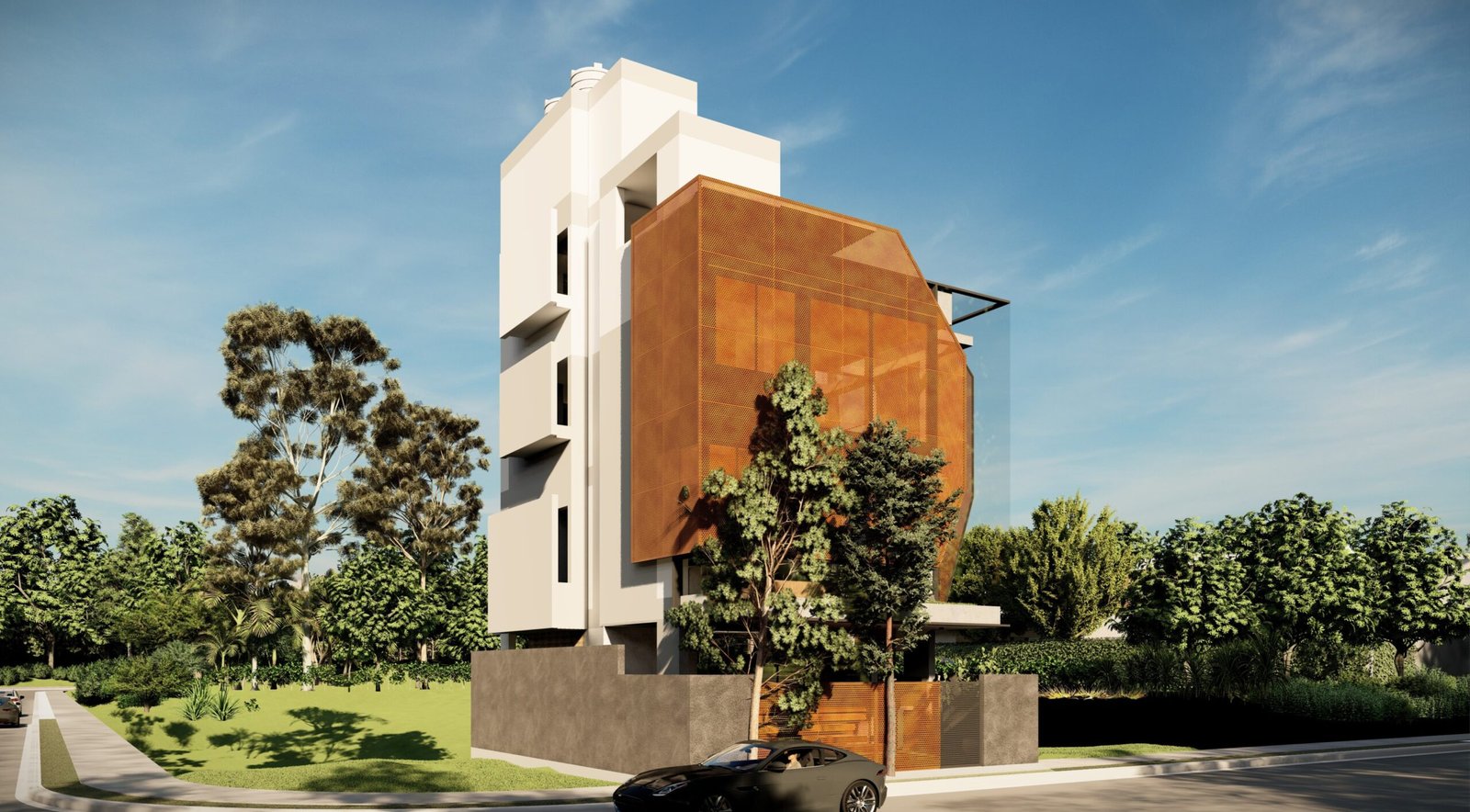 Shanmuganathan residence 2 5 Side view scaled