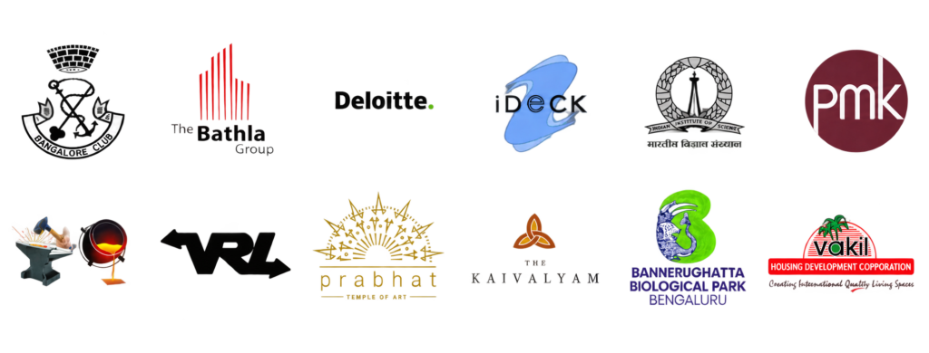 Corporate Logo Collage on Transparent Background